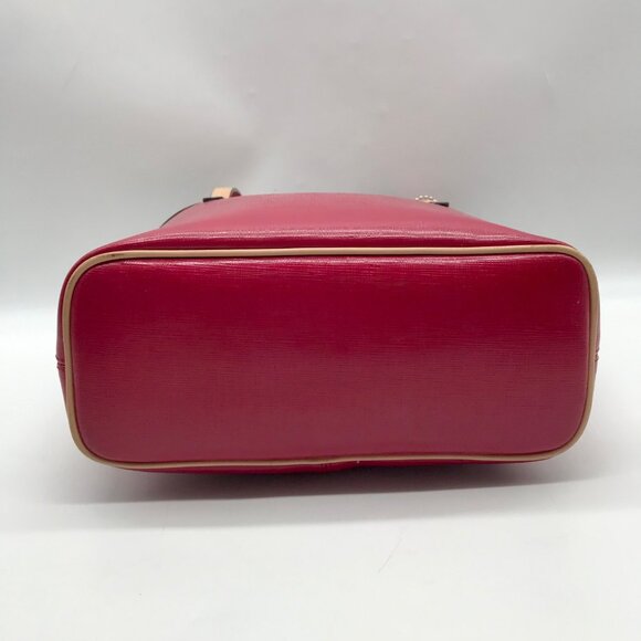 Coach Pink & Tan Leather Park Metro Convertible Tote F26731 - Picture 5 of 11